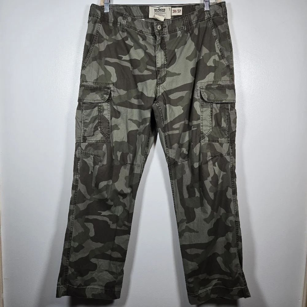 Urban Pipeline Green Camo Cargo Pants Mens Size 38